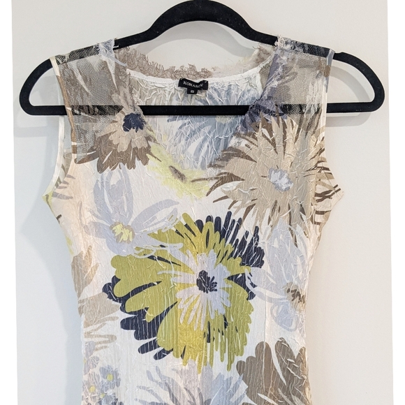 NEW Komarov Lace Trim Charmeuse Maxi Dress - Picture 3 of 8
